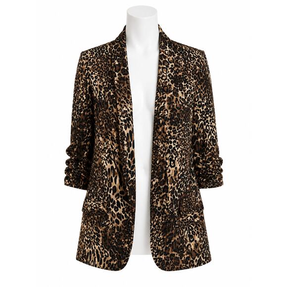 Bar III Jackets & Blazers - Bar III Women’s Animal Print Boyfriend Blazer Jacket - Size Large - NWT